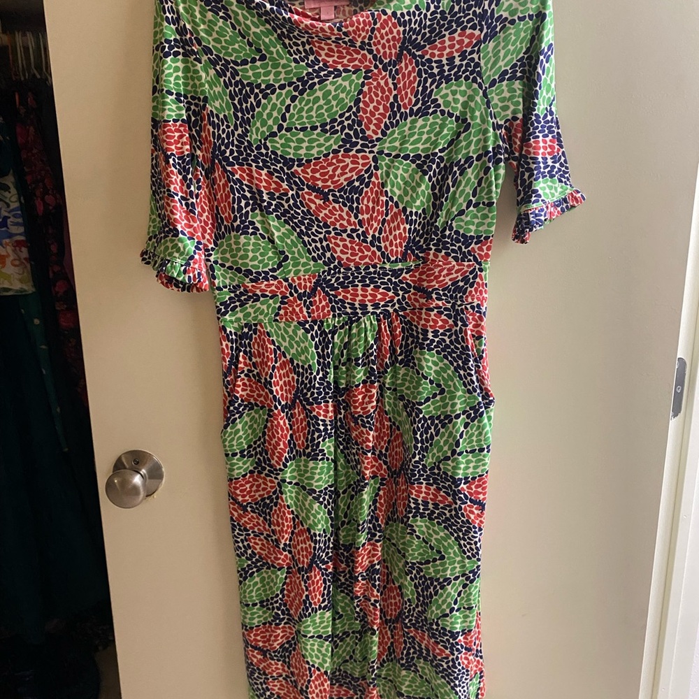 Beautiful Lilly Pulitzer Blanca Dress with Pockets Size Small